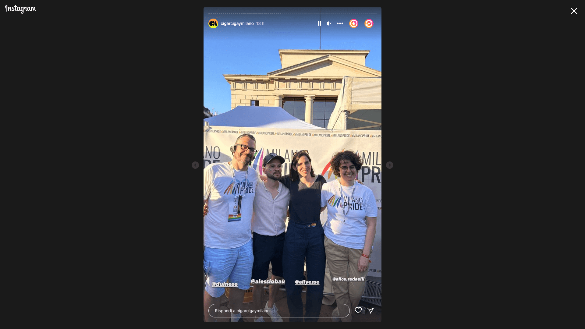 Milano Pride 2023 Elly Schlein con CIG Milano