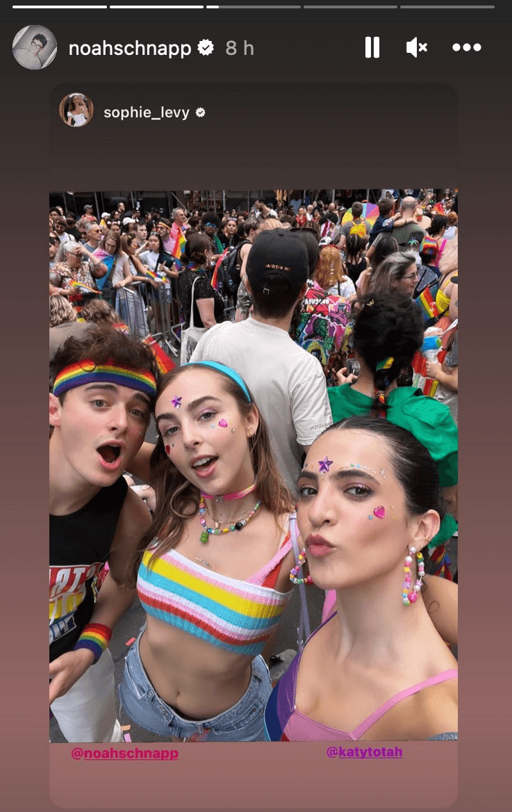 Noah Schnapp di Stranger Things festeggia il suo primo Pride (insieme a mamma e papà), le foto social - Noah Schnapp di Stranger Things festeggia il suo primo Pride le foto social 3 - Gay.it