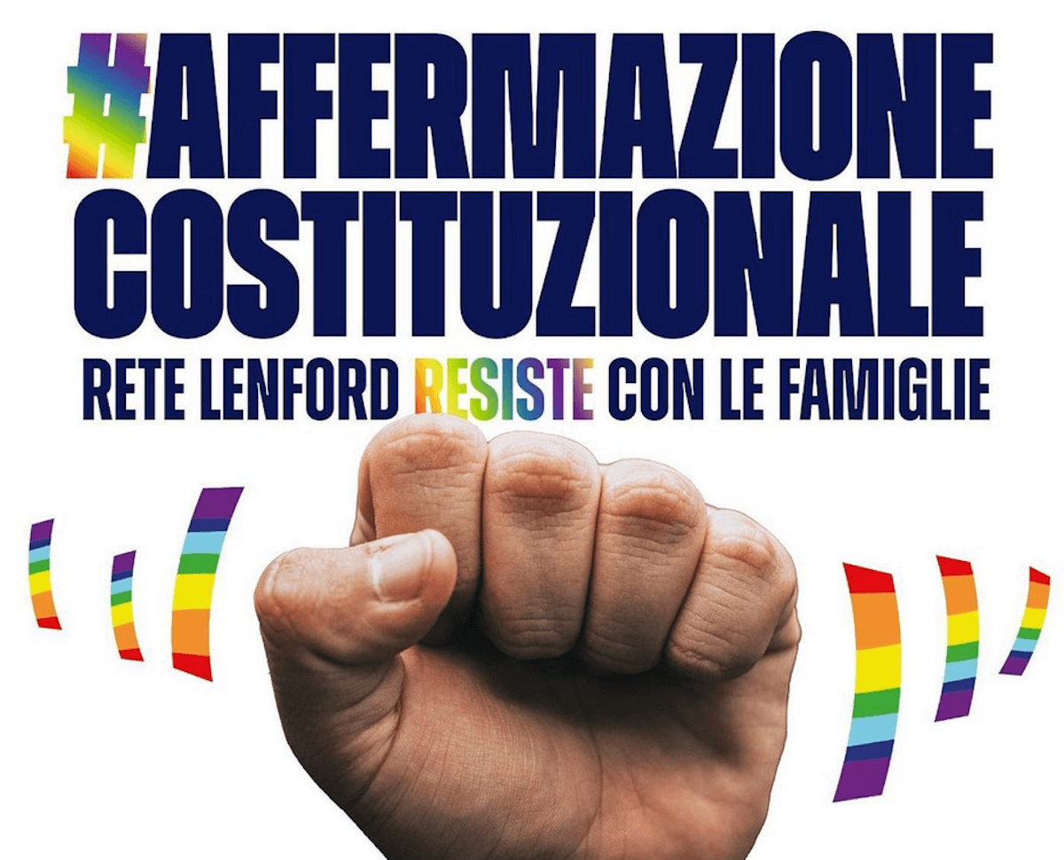 #AffermazioneCostituzionale, Rete Lenford al fianco delle famiglie arcobaleno: "Non lasceremo solo nessuno" - Rete Lenford 2 - Gay.it
