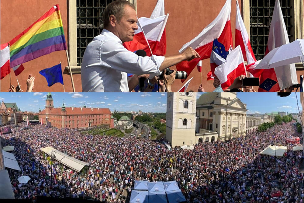 polonia manifestazione tusk