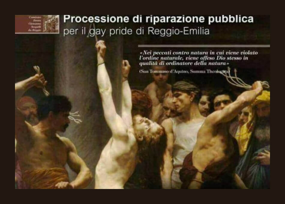 “Sodomia ed estinzione della specie”, integralisti cattolici all’attacco del REmilia Pride