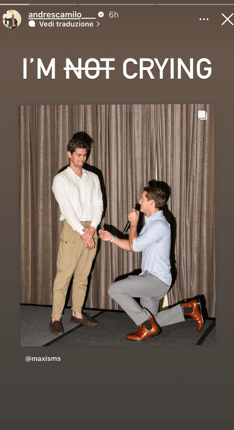 Max Emerson sposa Andrés Camilo. Il dolce annuncio social, le foto - Max Emerson il super modello sposa Andres Camilo 4 - Gay.it