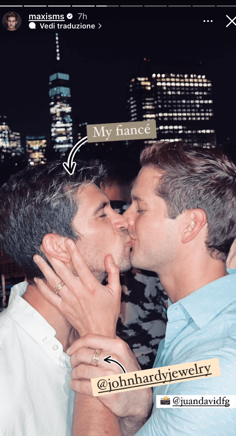 Max Emerson sposa Andrés Camilo. Il dolce annuncio social, le foto - Max Emerson il super modello sposa Andres Camilo 7 - Gay.it