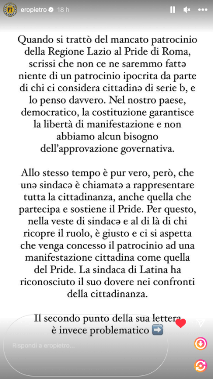 Lazio Pride Latina Pietro Turano Tiziano Ferro Matilde Celentano famiglie omogenitoriali