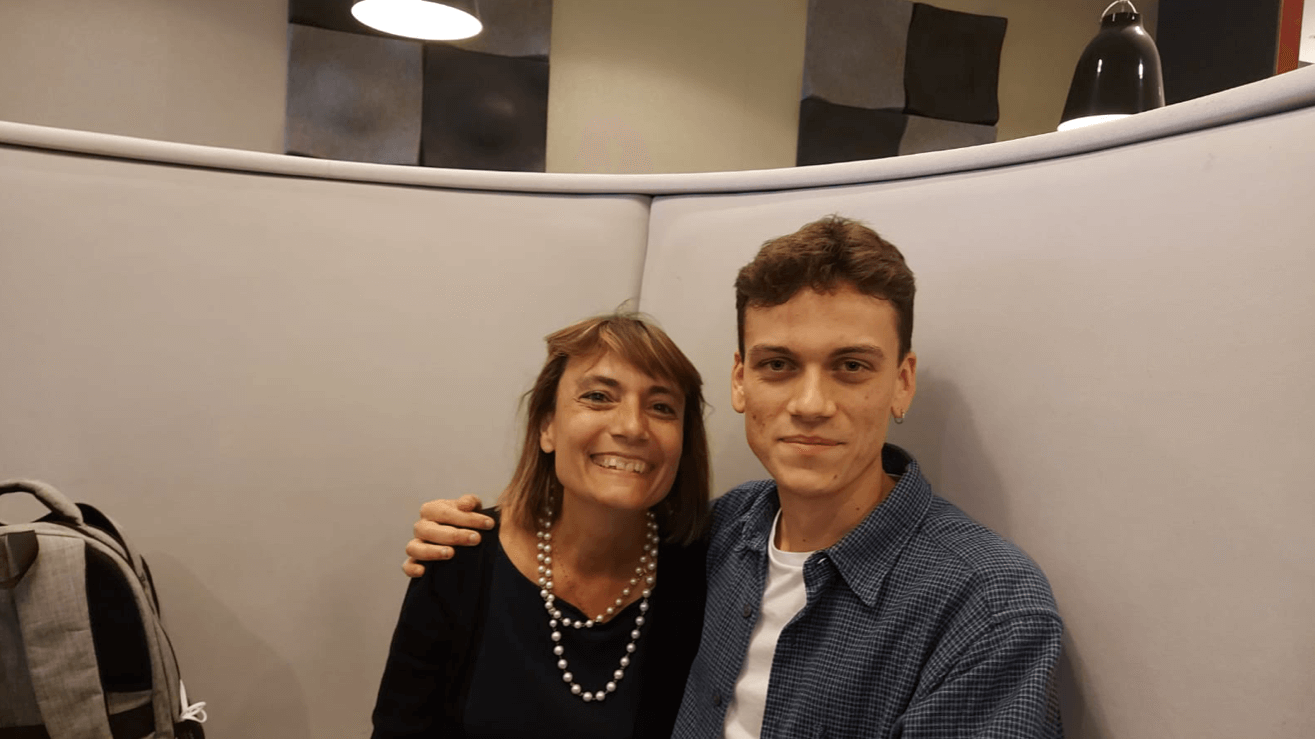 Monica e suo figlio Gabriele