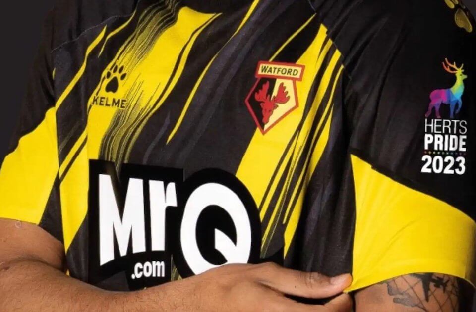 Il Watford di Gino Pozzo ha aggiunto il logo Pride alla divisa della squadra