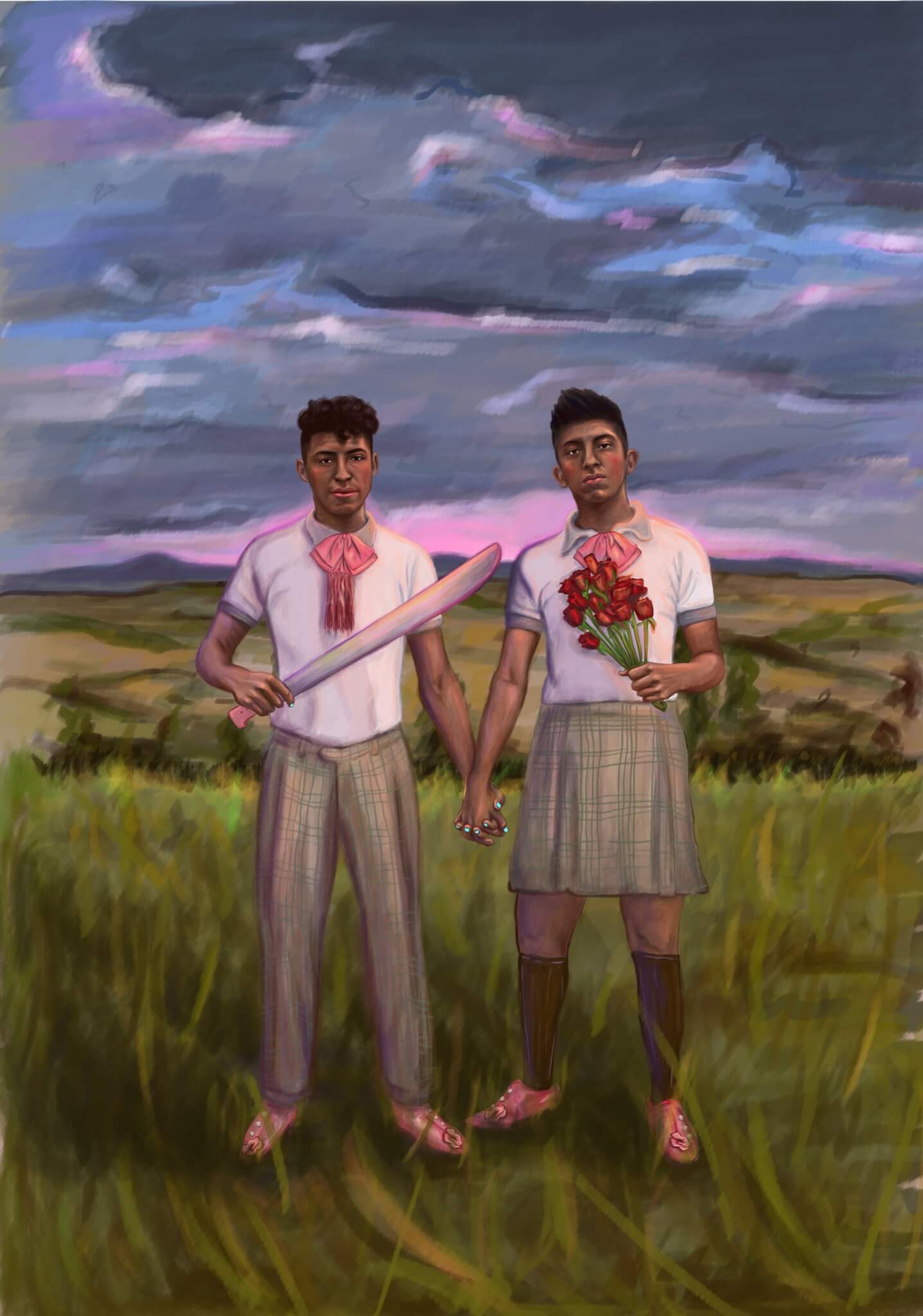 L'arte di Mar Coyol nel Messico LGBTQI+ tra oppressione coloniale, razzismo e odio omobitransfobico - intervista - 01 Mar Coyol uniforme vf scaled - Gay.it