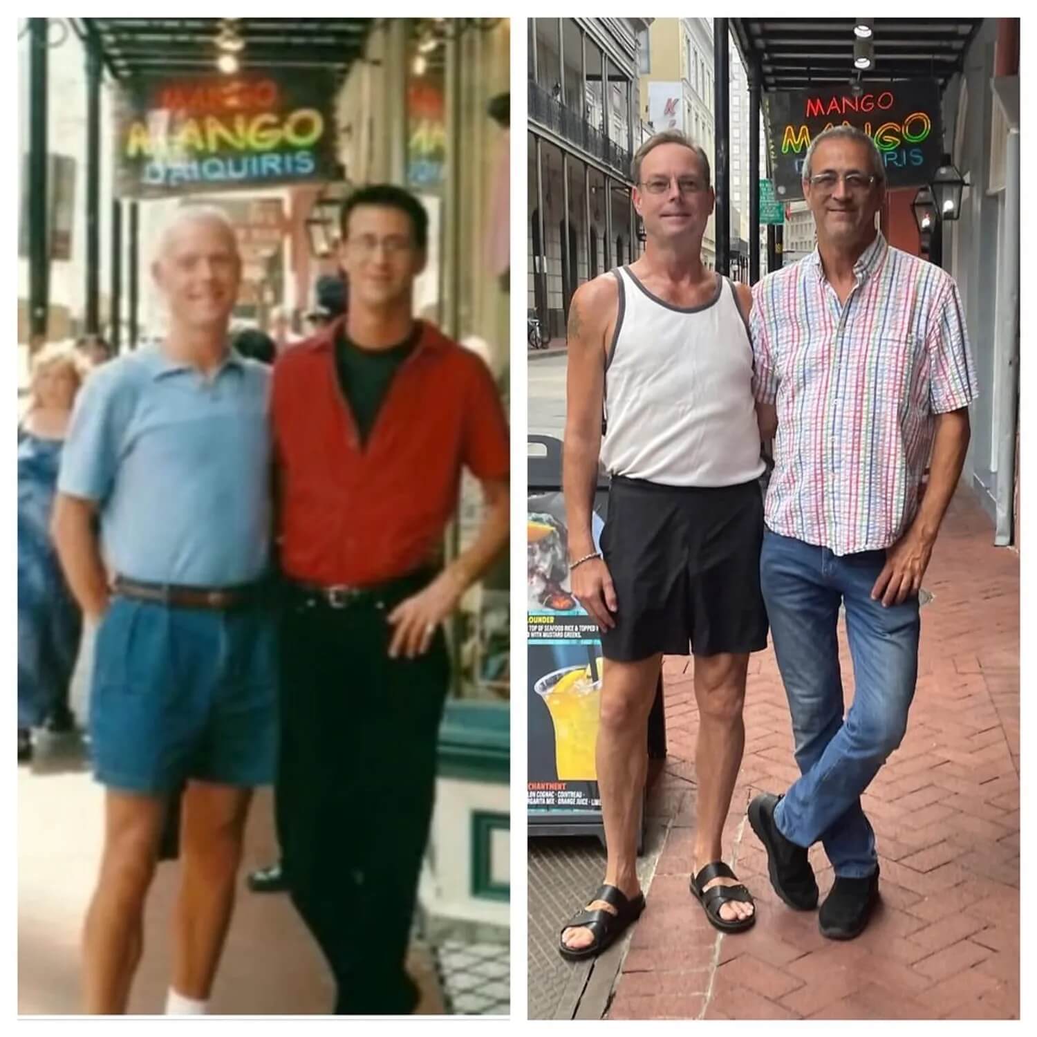23 anni dopo ricreano la stessa foto per far credere a tuttə noi nell’amore - Jim McKenrick e Rick Sanchez - Gay.it