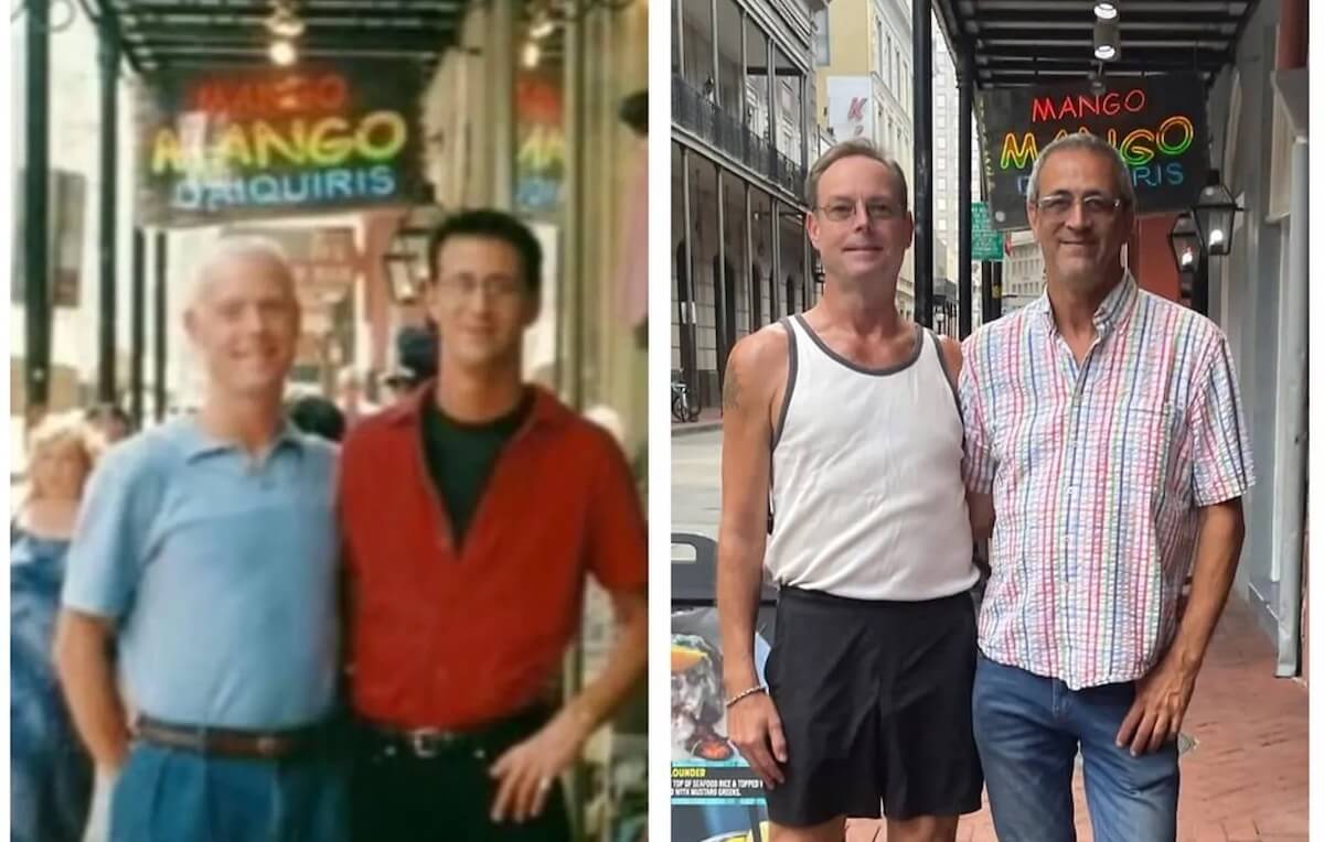 23 anni dopo ricreano la stessa foto per far credere a tuttə noi nell’amore