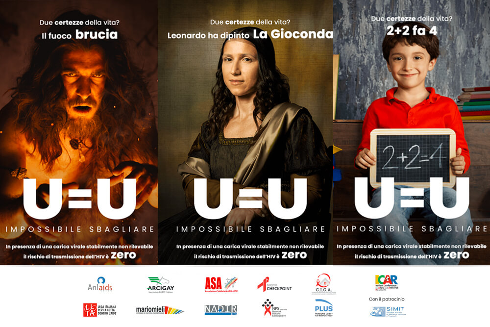 “U=U impossibile sbagliare”, partecipa alla rivoluzionaria campagna lanciata da dieci associazioni impegnate nella lotta all’Hiv