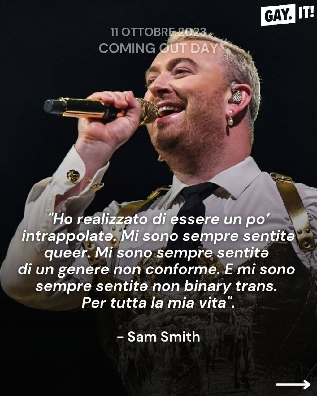 Coming Out: le parole di 10 persone famose - Coming Out Sam Smith - Gay.it
