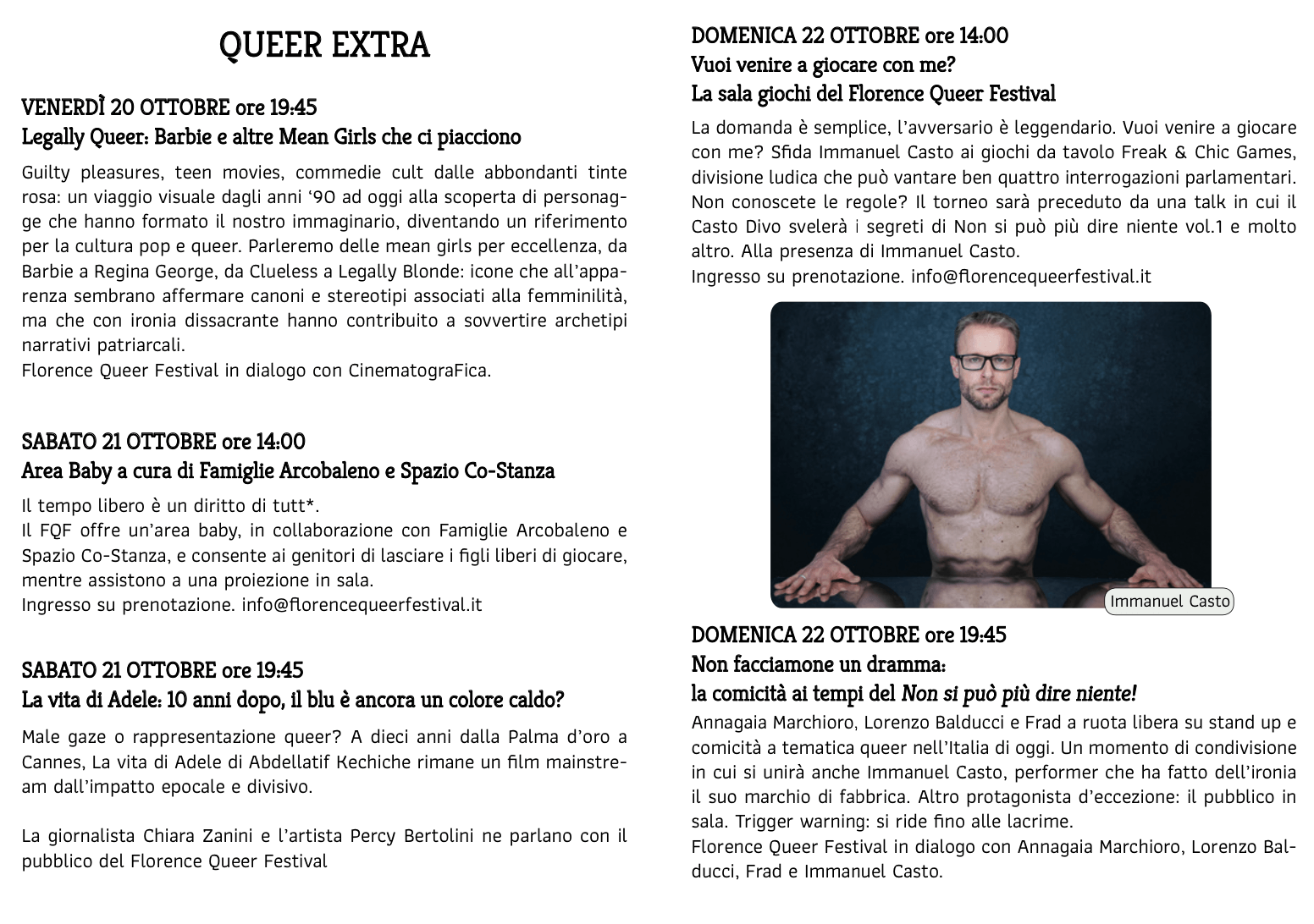 Florence Queer Festival 2023, il programma. In anteprima la miniserie di Xavier Dolan e Billy Porter premio speciale - Florence Queer Festival 2023 a - Gay.it