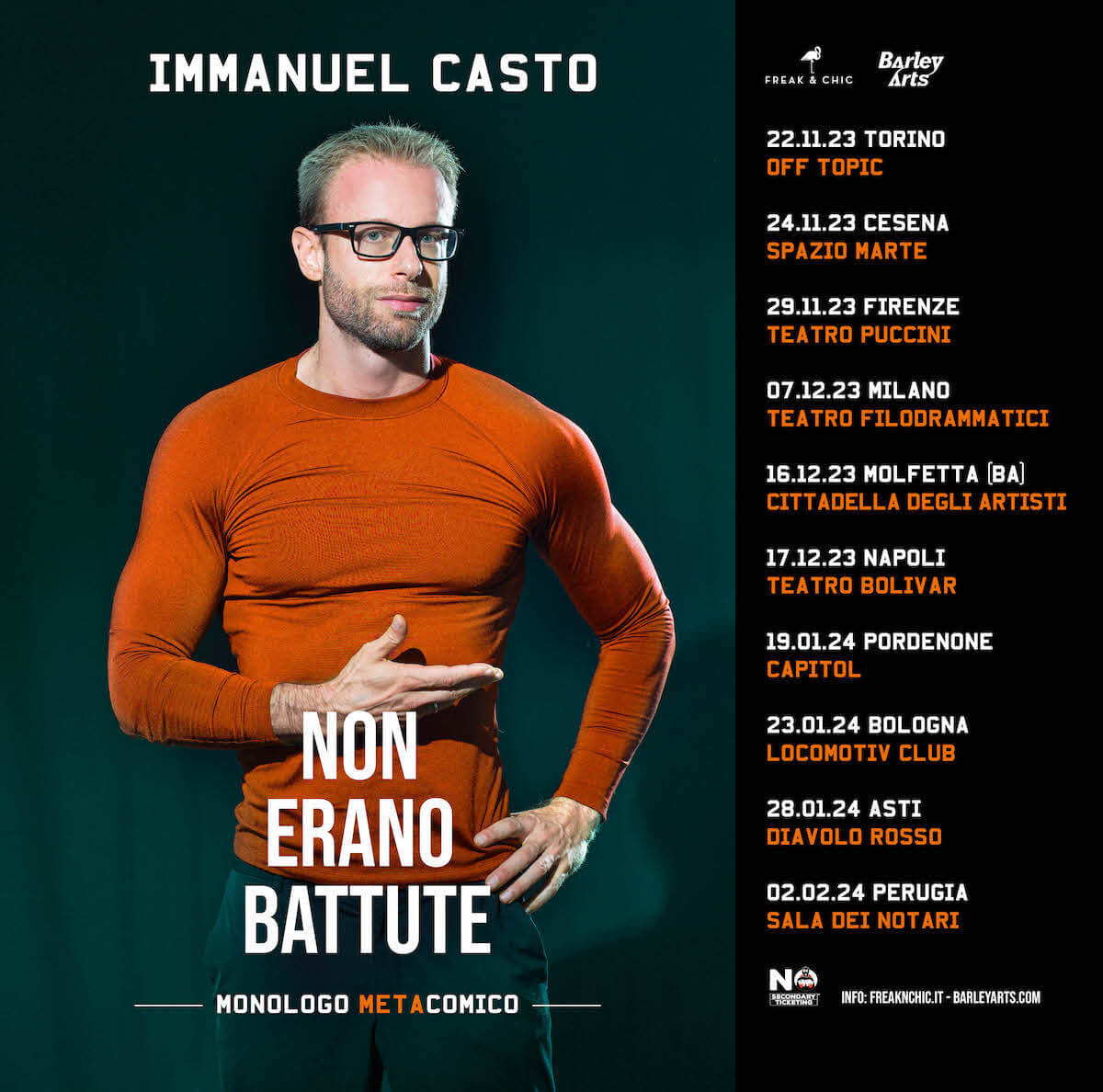 Non Erano Battute di Immanuel Casto, per la prima volta il Casto Divo a teatro con uno monologo meta-comico - Immanuel Casto 2 - Gay.it