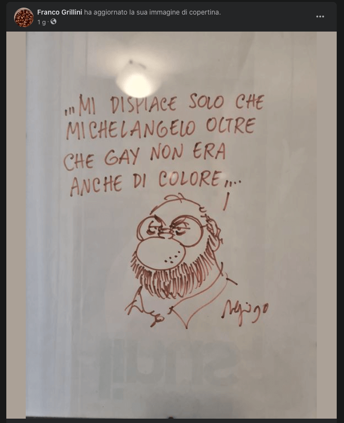 Sergio Staino Bobo sui gay, postato da Franco Grillini