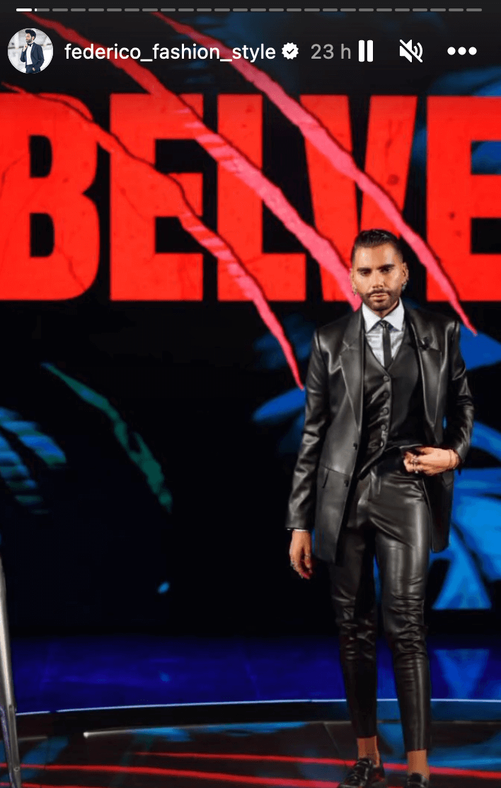 Federico Fashion Style a Belve: “Credo che mia moglie abbia sempre saputo che fossi gay, le stava bene” - belve Federico Fashion Style 2 - Gay.it
