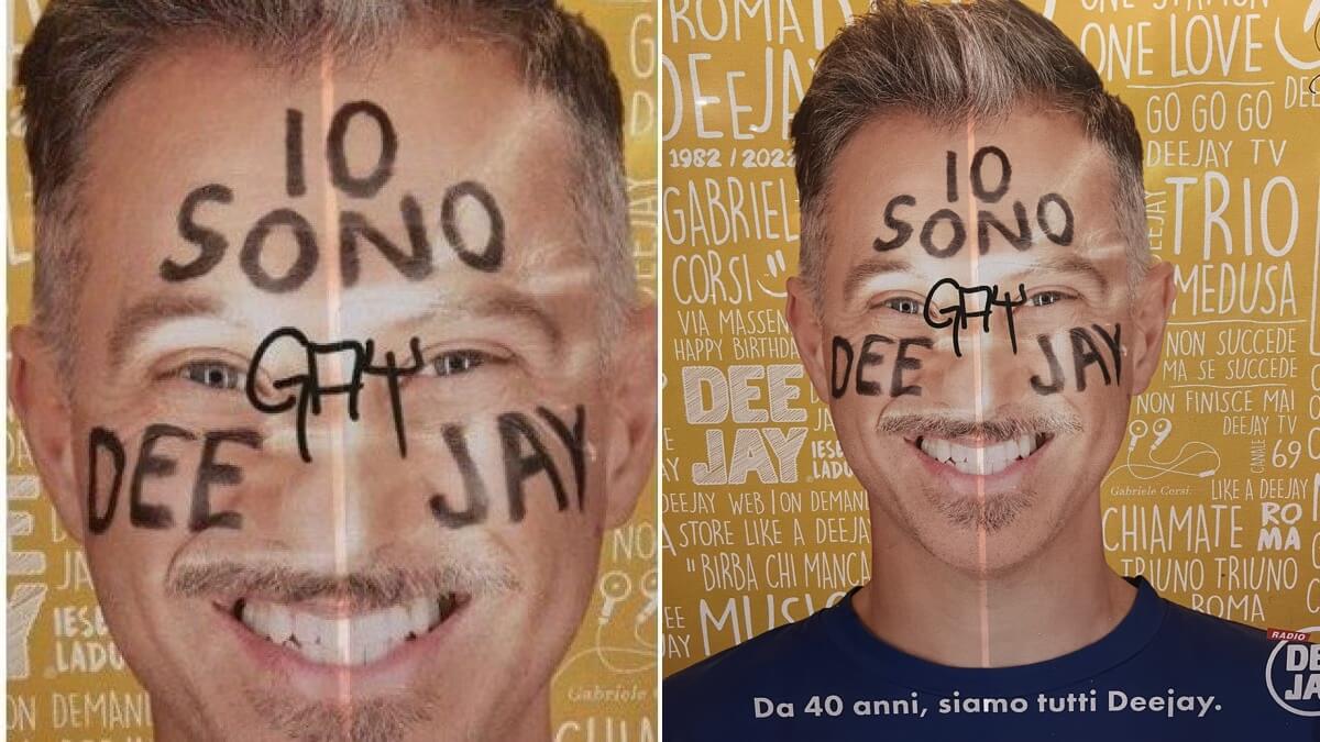 Gabriele Corsi, scrivono “gay” sul suo poster. E lui zittisce gli omofobi meravigliosamente