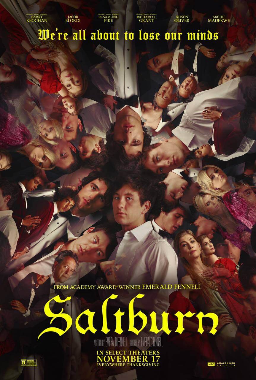 Saltburn è uscito, ecco dove vederlo e cosa sapere - poster Saltburn 1 - Gay.it