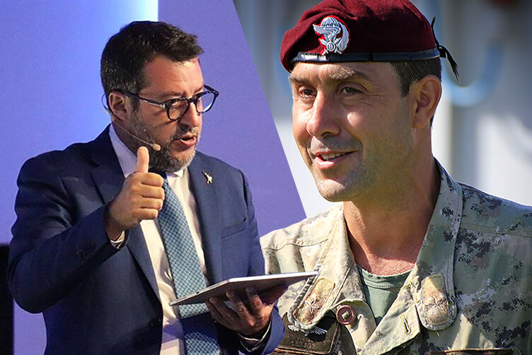 matteo salvini roberto vannacci elezioni europee