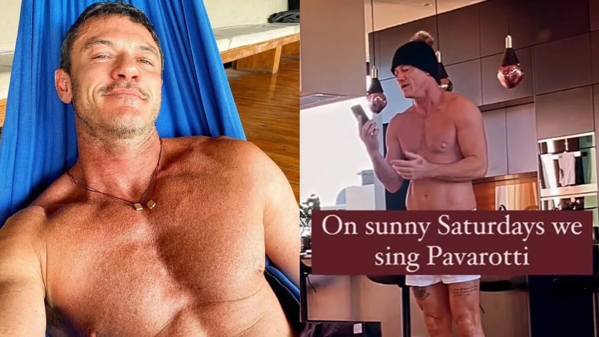 Luke Evans canta Pavarotti in mutande, il video è virale
