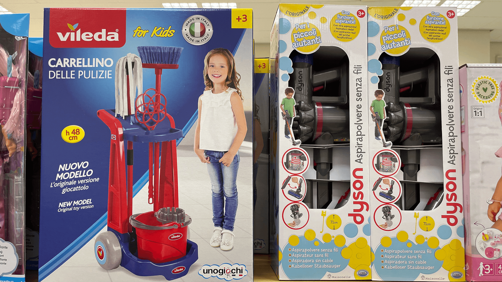 giocattoli stereotipi di genere vileda dyson natale