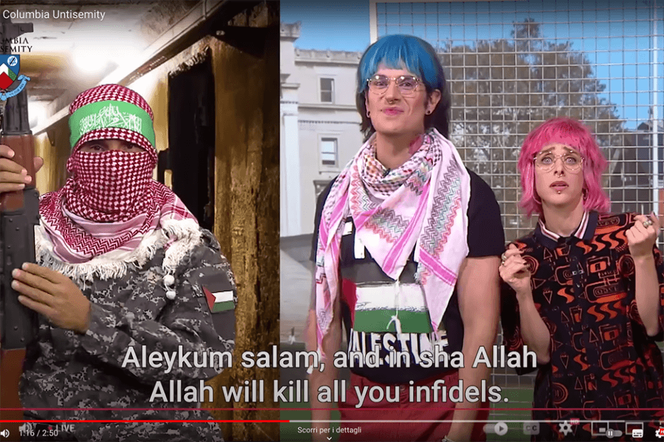 Studenti queer anti-Israele irrisi nel feroce sketch satirico – VIDEO