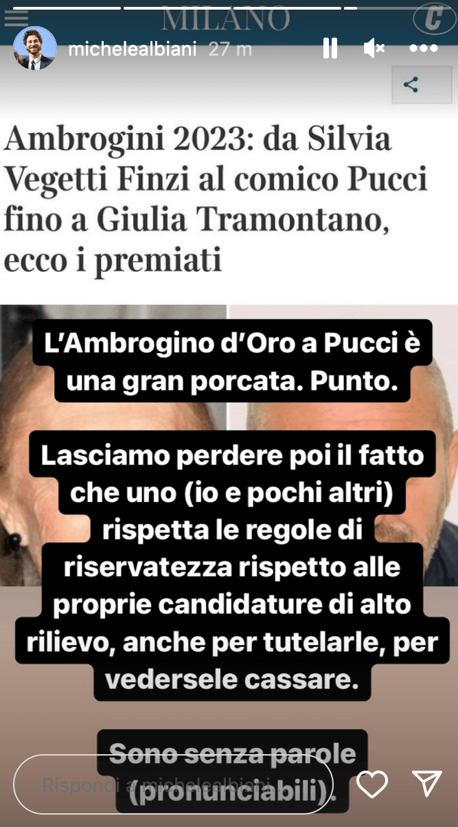 Ambrogino d'Oro 2023 a Pucci, autore di battute omofobe su Zorzi e insulti a Schlein. Albiani: "È una porcata" - michele a albiani vs. pucci - Gay.it