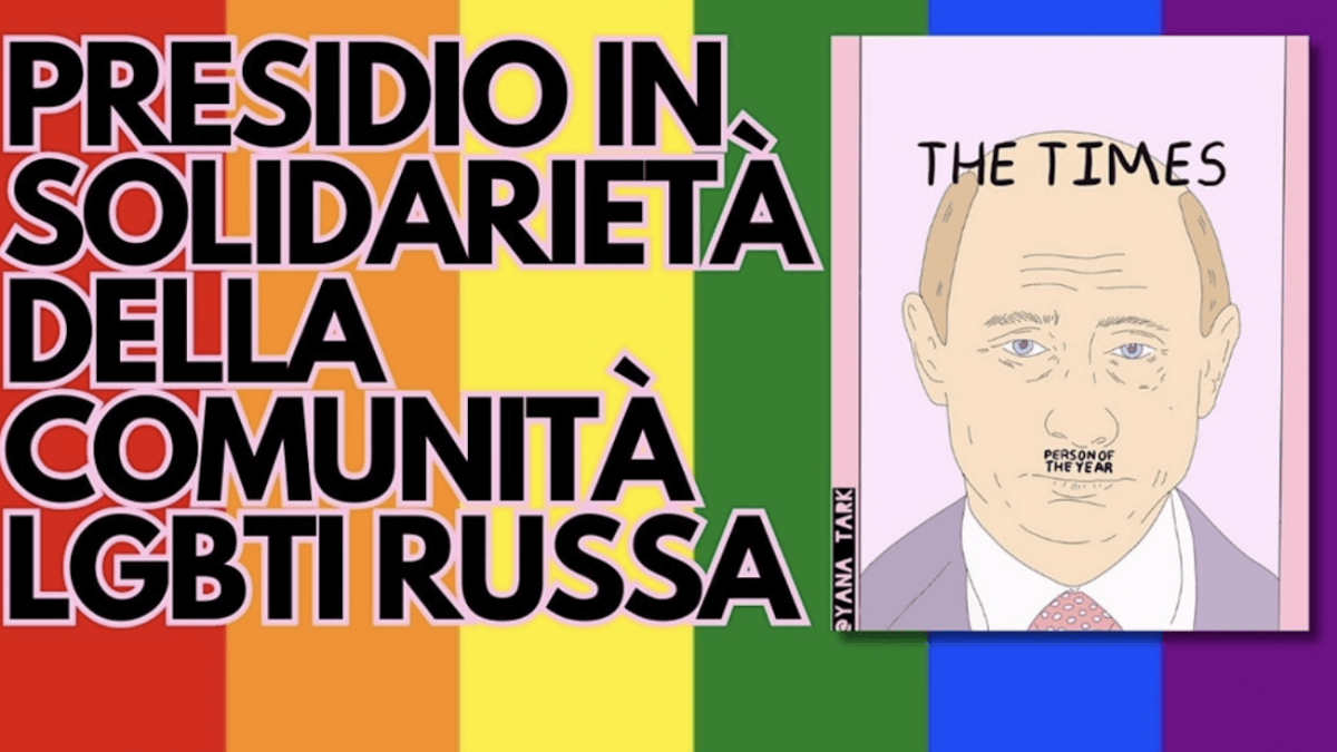 Milano, presidio al Consolato russo a sostegno della comunità LGBTQIA+ russa