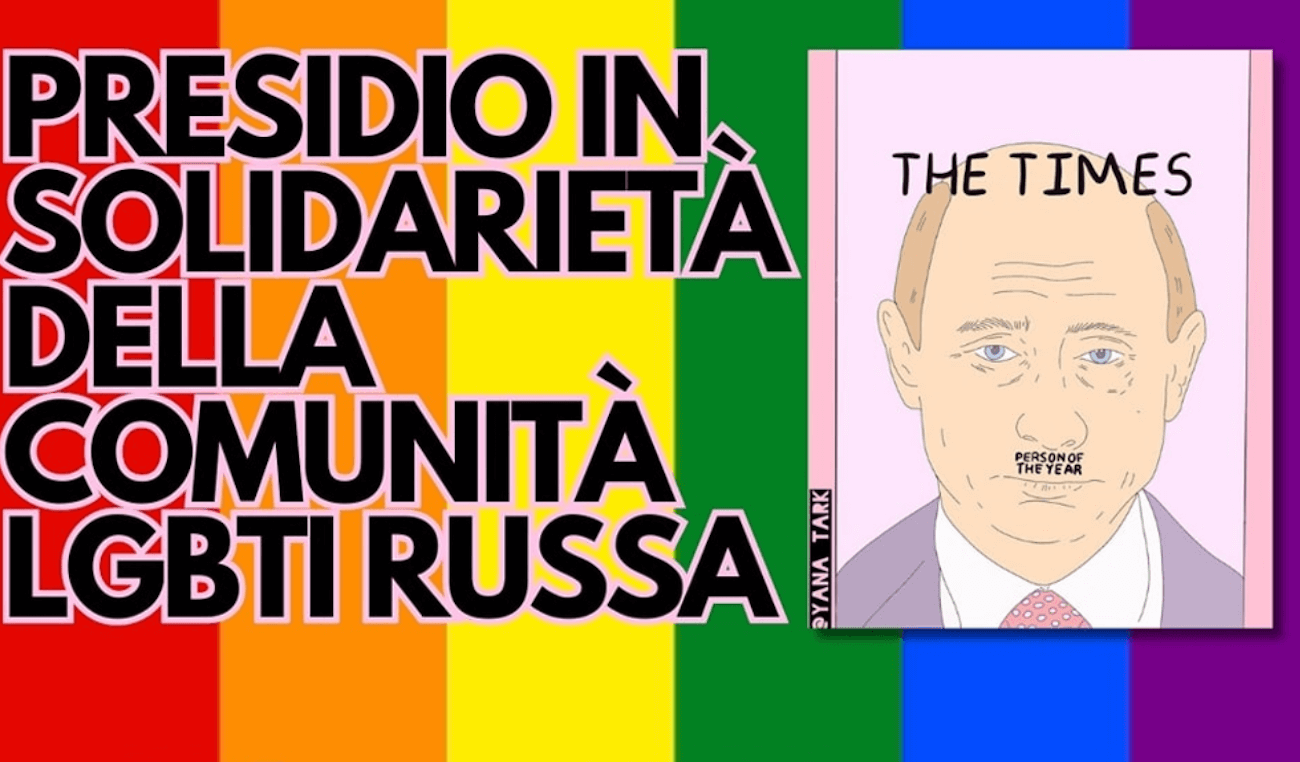 Milano, presidio al Consolato russo a sostegno della comunità LGBTQIA+ russa