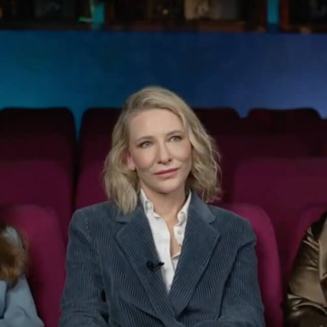 Cate Blanchett a sostegno dellə cineastə donne, trans, e non binary