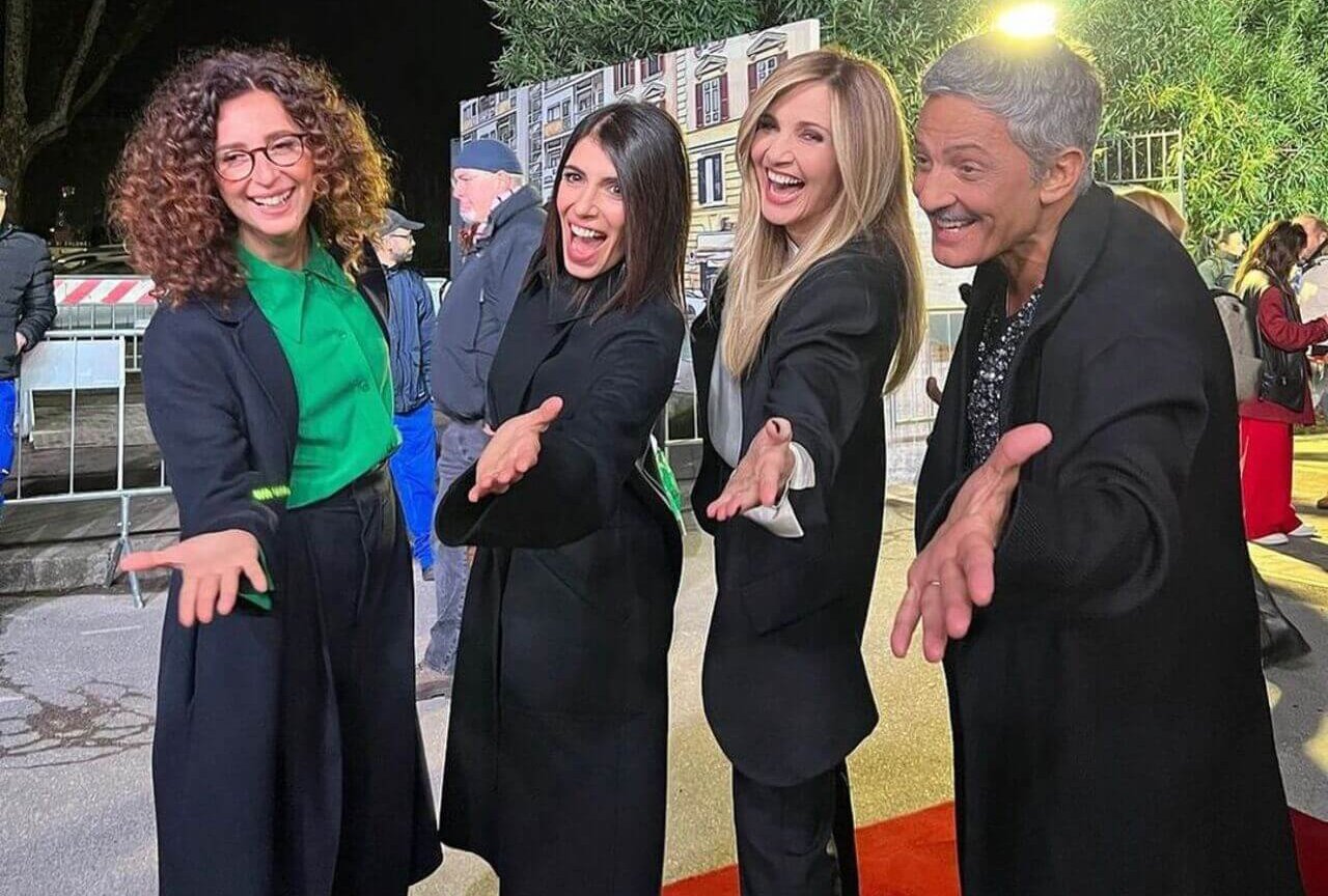 co conduttori sanremo 2024, teresa mannino, fiorello, lorella cuccarini, giorgia