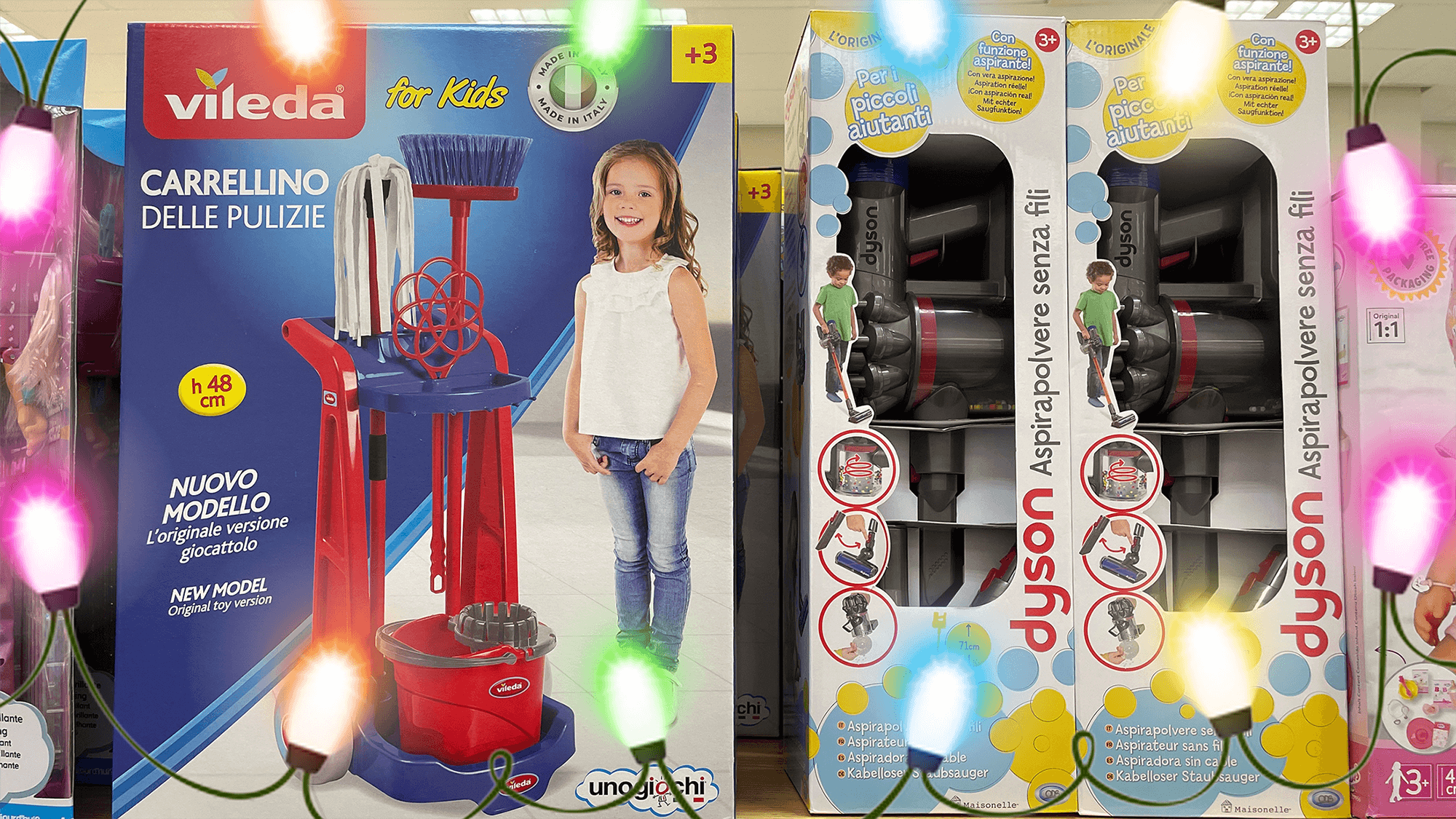 A Natale carrello delle pulizie per lei, aspirapolvere tecnologica per lui, giocattoli e stereotipi di genere
