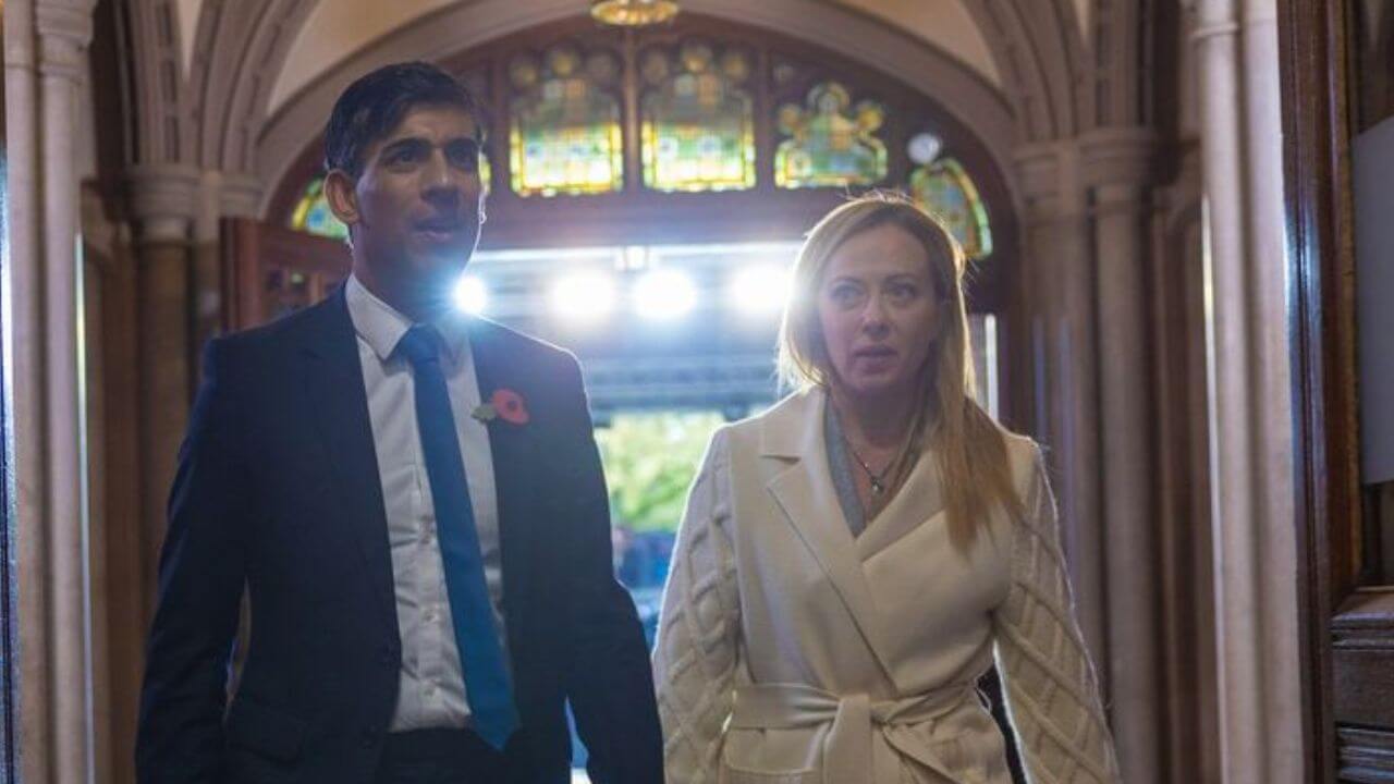 rishi sunak e giorgia meloni