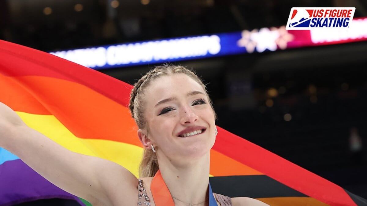 Amber Glenn prima storica campionessa USA di pattinaggio artistico femminile dichiaratamente queer