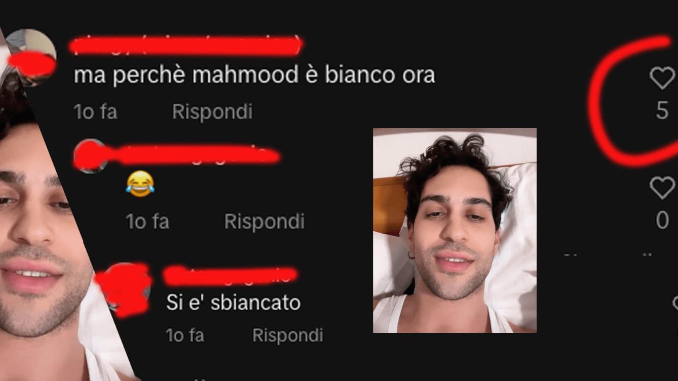 Mahmood, insulti razzisti su TikTok: “si è sbiancato”