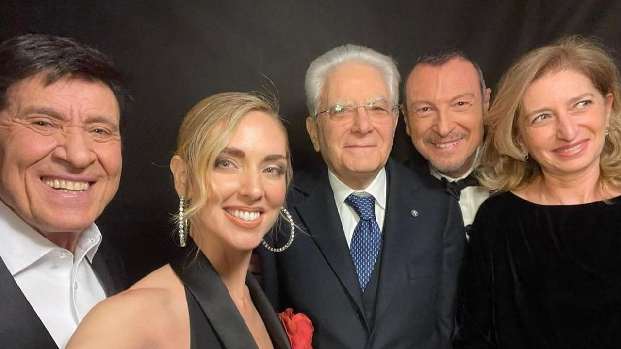 Morandi Ferragni Mattarella Amadeus