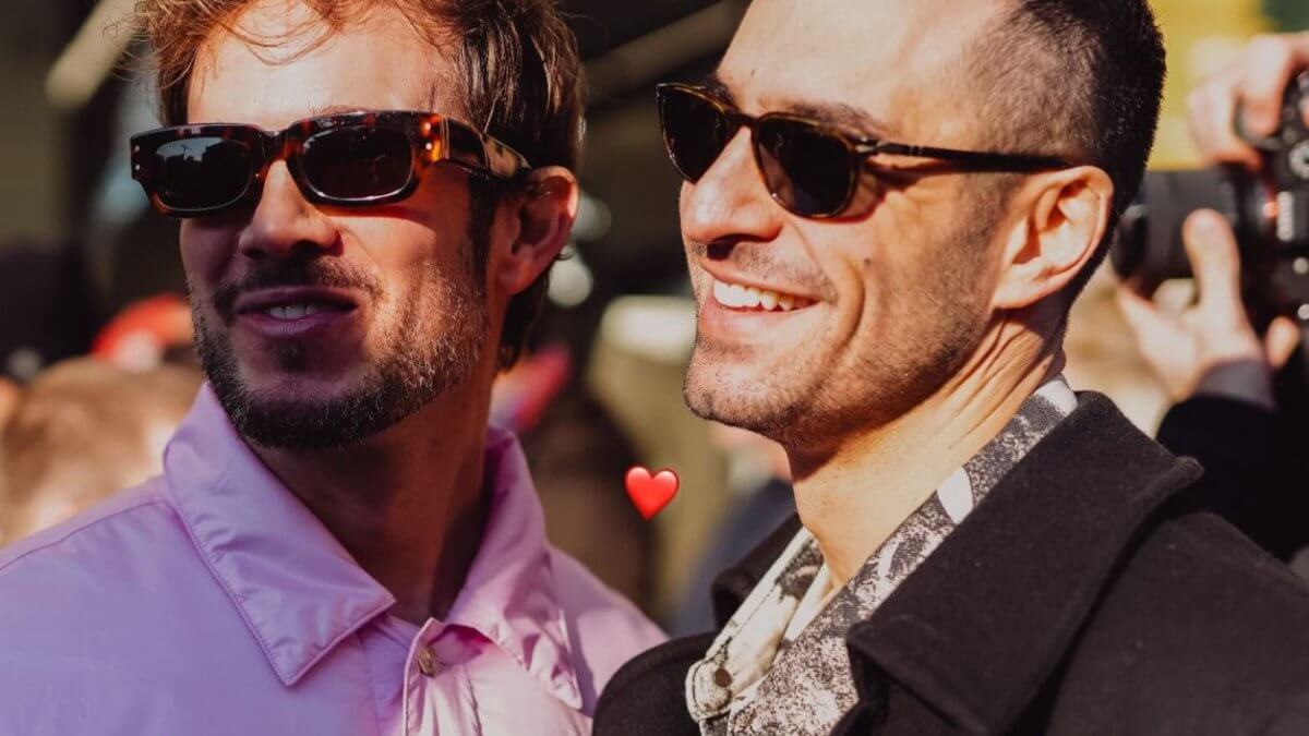 Paolo Stella e Jean-Georges D’Orazio, prima uscita insieme a Milano: le foto dalla MFW Uomo