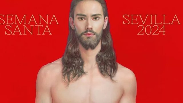 Siviglia, il nuovo Gesù che promuove la Pasqua scatena gli ultracattolici di destra: "É effeminato e sexy" - Siviglia il sexy Gesu che promuove la Pasqua scatena gli ultracattolici di destra 1 - Gay.it