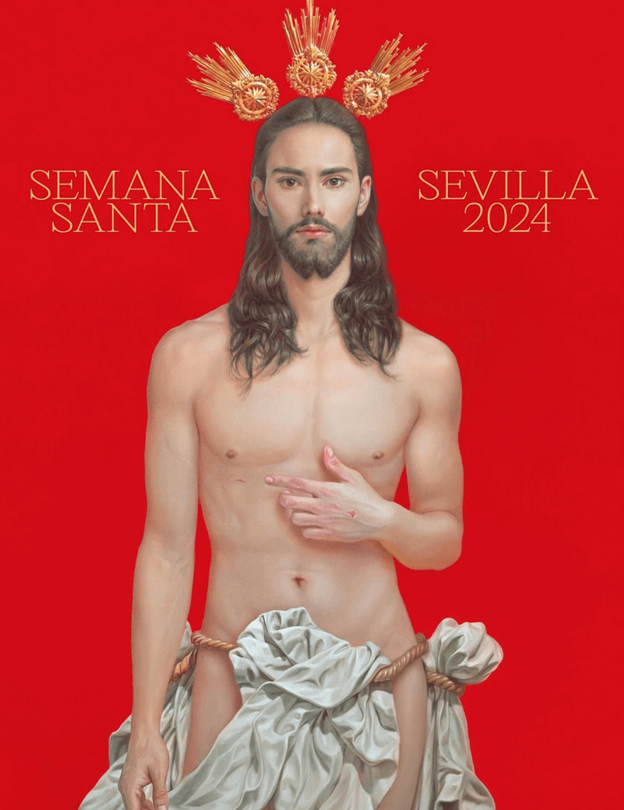 Siviglia, il nuovo Gesù che promuove la Pasqua scatena gli ultracattolici di destra: "É effeminato e sexy" - Siviglia il sexy Gesu che promuove la Pasqua scatena gli ultracattolici di destra - Gay.it