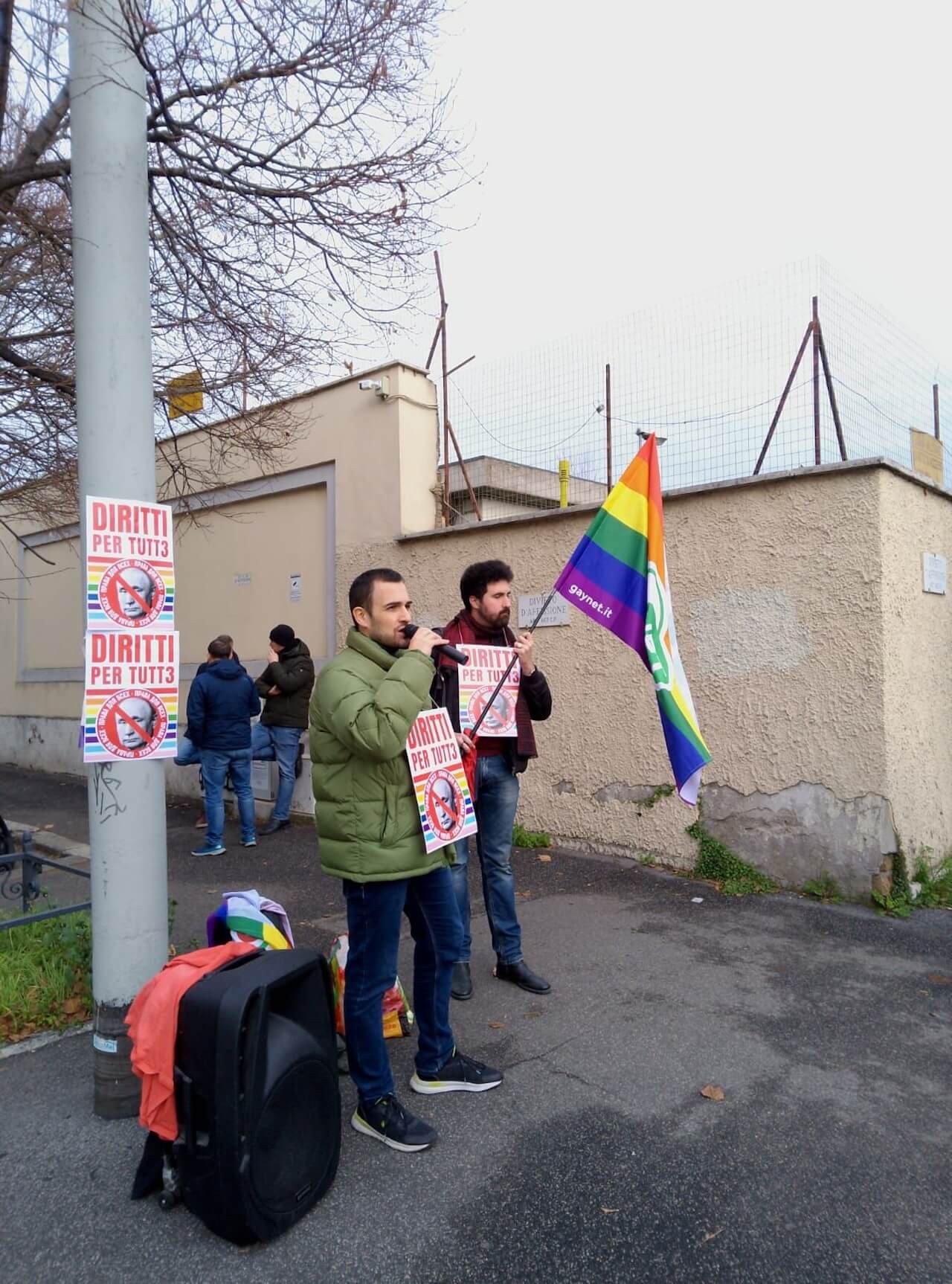 Associazioni LGBTQIA+ italiane in piazza per dire basta alla criminalizzazione degli attivisti russi
