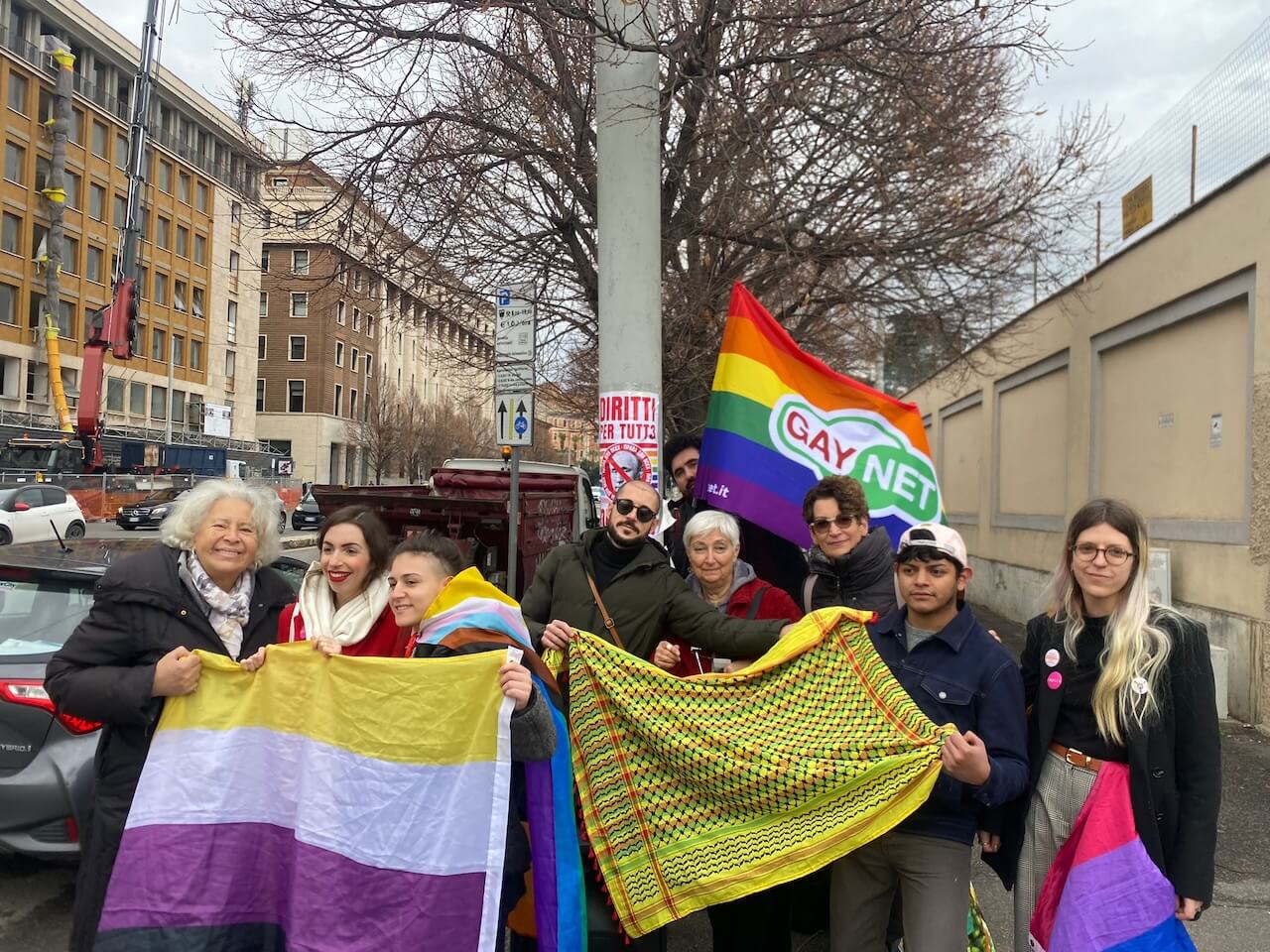 Associazioni LGBTQIA+ italiane in piazza per dire basta alla criminalizzazione degli attivisti russi