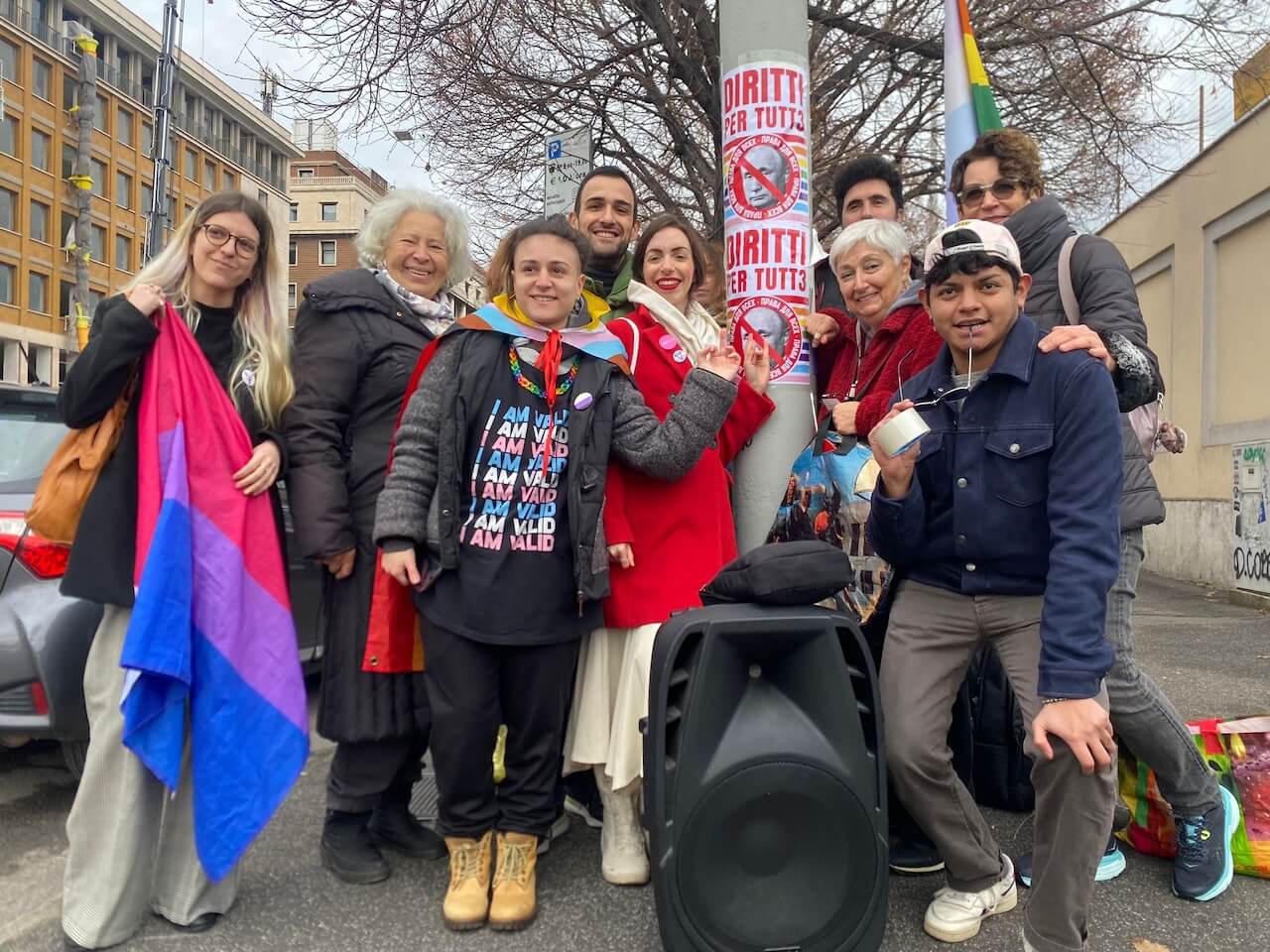 Associazioni LGBTQIA+ italiane in piazza per dire basta alla criminalizzazione degli attivisti russi
