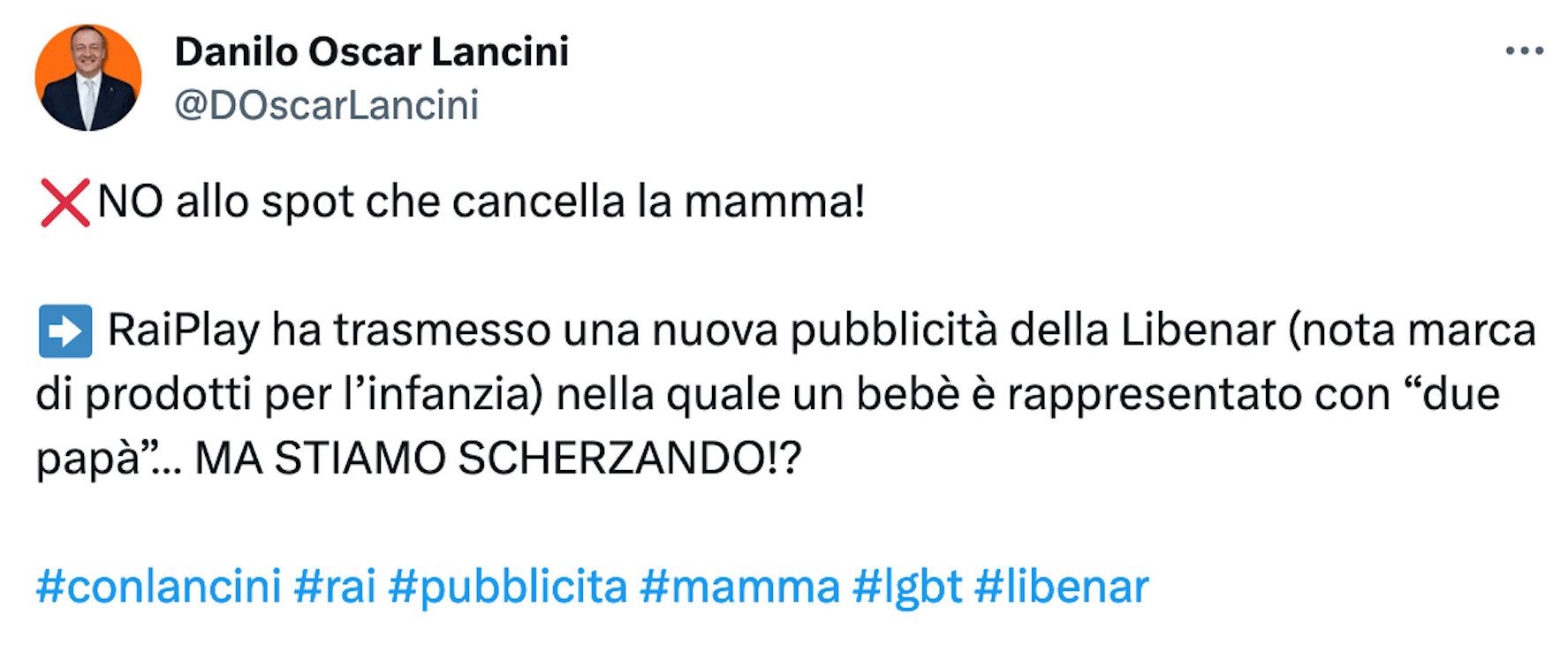 Danilo Oscar Lancini, l'europarlamentare leghista contro spot con due papà: "Ma stiamo scherzando?" - VIDEO - Danilo Oscar Lancini - Gay.it