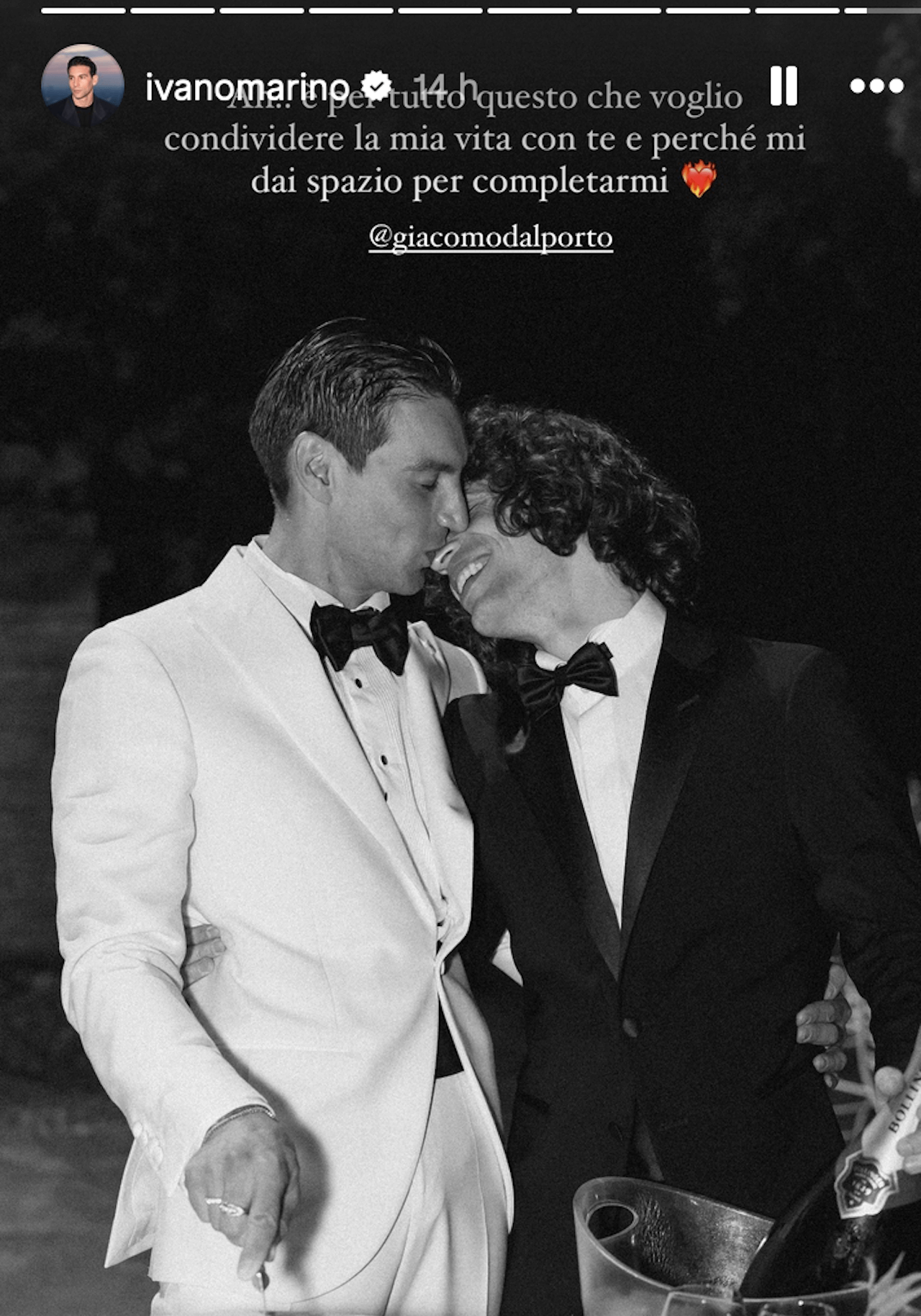 Ivano Marino e i dolci auguri all'amato Giacomo: "Sai gioire sempre per me e questa è la prima meraviglia del mondo" - Ivano Marino e i dolci auguri di compleanno allamato Giacomo 4 - Gay.it