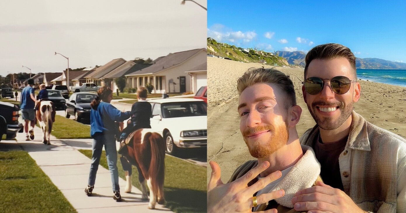 Si conoscono da bambini ad una festa, 26 anni dopo si sono fidanzati. La bellissima  storia di Kenny e Aaron