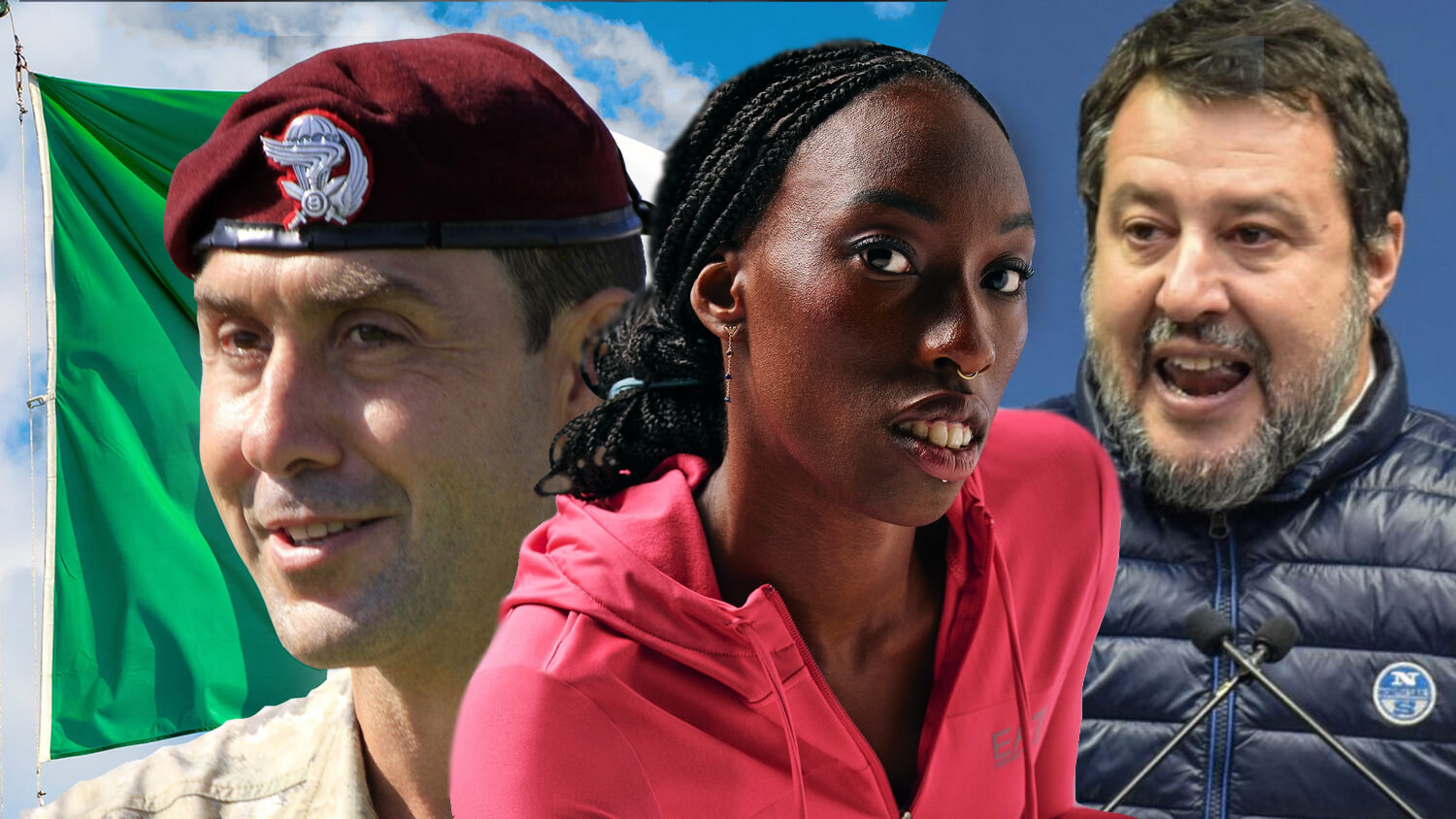 Roberto Vannacci Paola Egonu Matteo Salvini