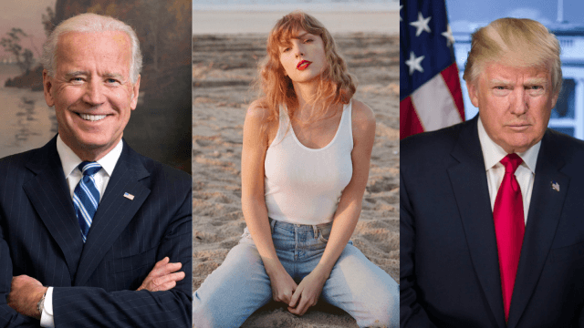 Joe Biden, Taylor Swift, Donald Trump