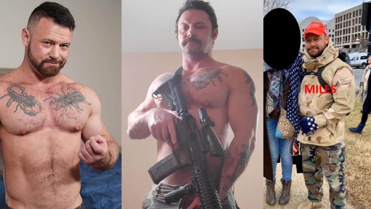 Steven Miles, il pornodivo bisessuale, Proud Boy e trumpiano, condannato a 24 mesi di carcere per l’assalto a Capitol Hill