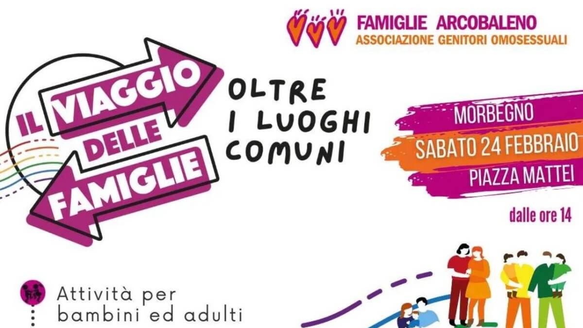 Parte il viaggio itinerante in camper delle Famiglie Arcobaleno: prima tappa a Morbegno, in Valtellina