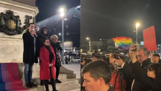 Serbia, attivisti LGBTQIA+ in piazza dopo un'aggressione omofoba da parte della polizia (VIDEO) - Da Se Zna Serbia - Gay.it
