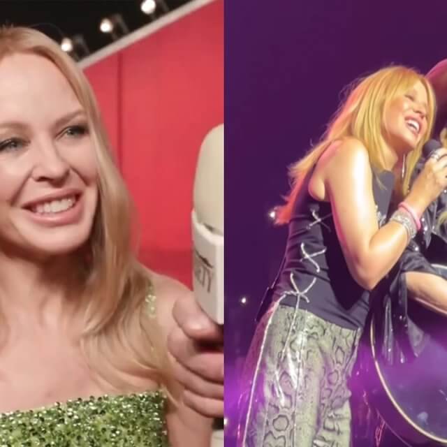 Kylie Minogue e l’ipotesi duetto con Madonna: “Forse, chi lo sa… vediamo, lo farei subito” (VIDEO)